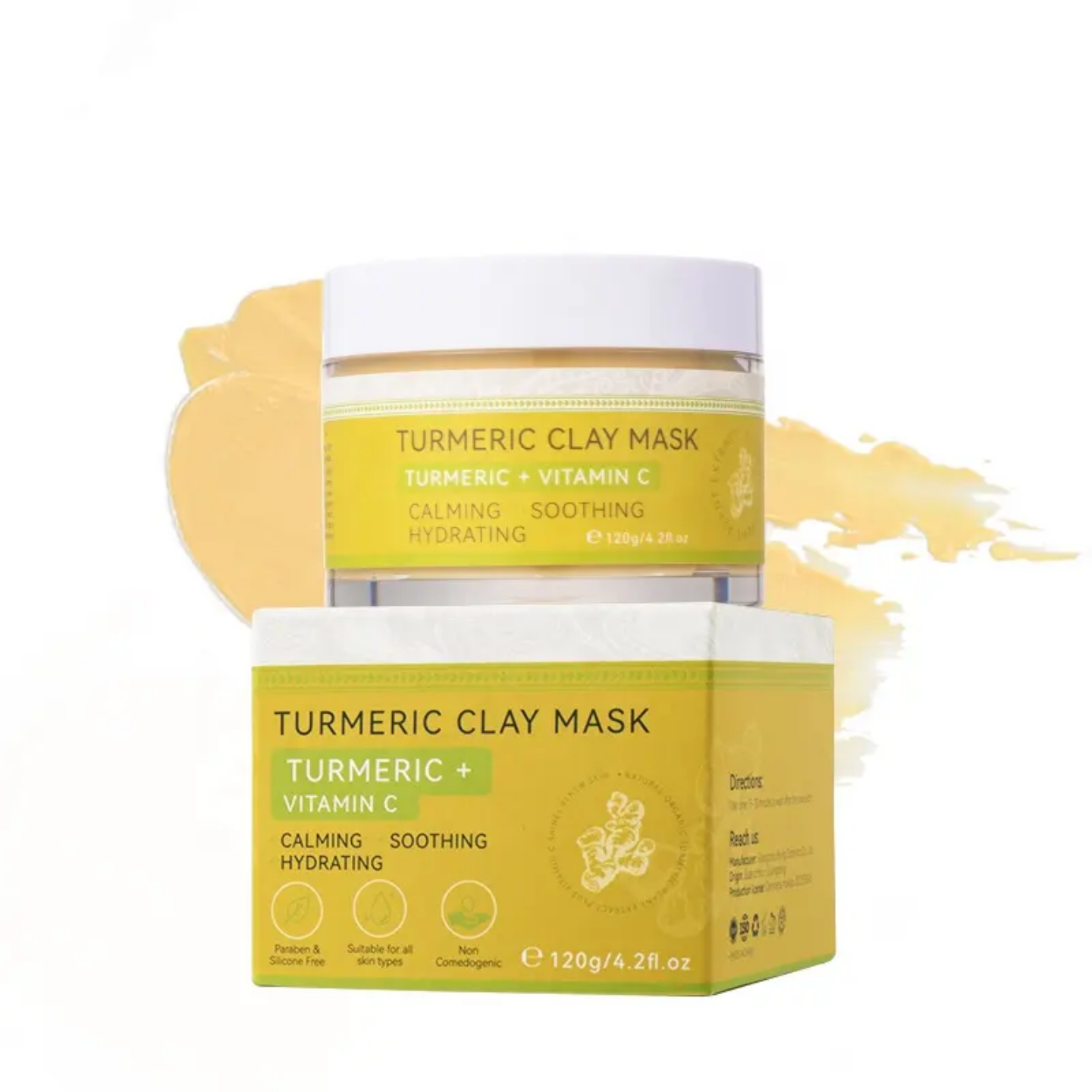 Masque à l’argile au curcuma – soin anti-acné et éclat