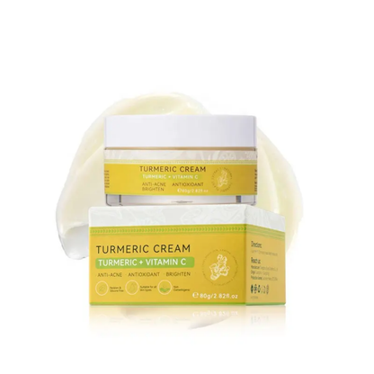 Crème visage au curcuma et vitamine C – soin éclat et anti-taches
