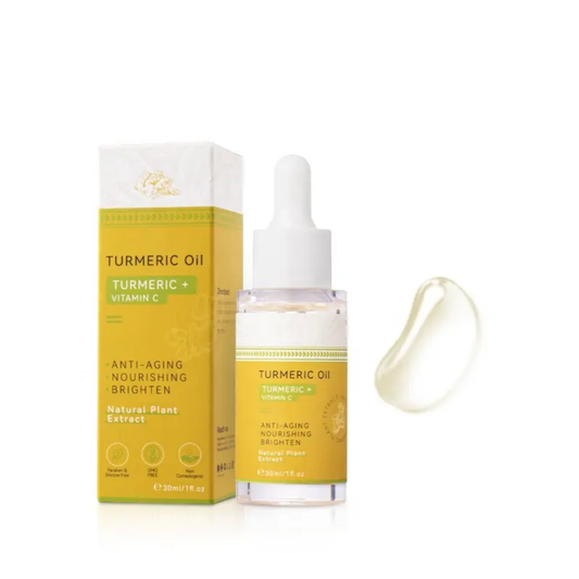 Huile de curcuma pour visage et cheveux – éclat & hydratation