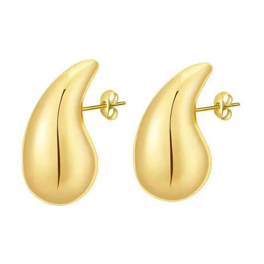 Bijoux minimalistes femme – boucles galbées en acier inoxydable