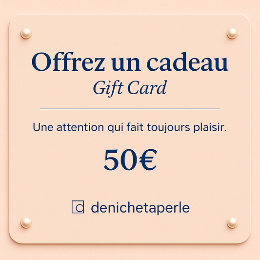 Offrez un cadeau raffiné – Carte denichetaperle