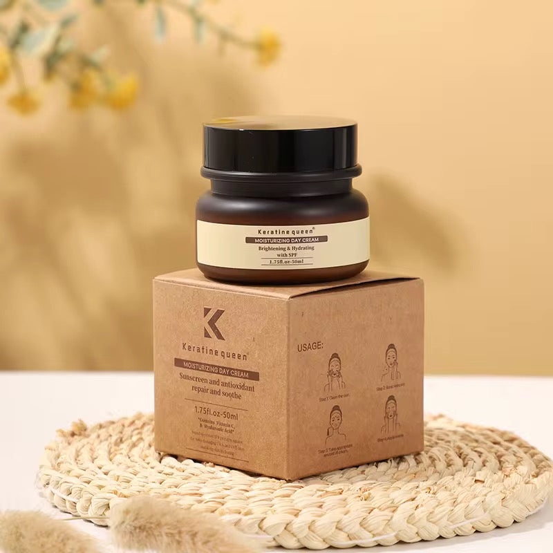 Crème de jour hydratante SPF Denichetaperle – Vitamine C & Acide Hyaluronique.”