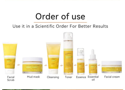 Routine soins curcuma – brume, crème et sérum