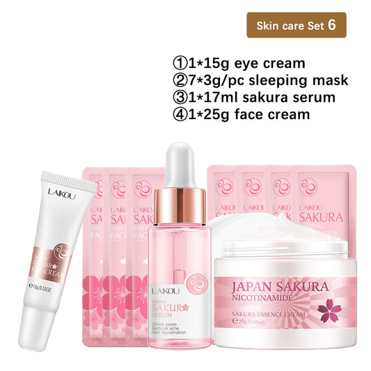 Collagen Cream 24K Gold Sérum Crème pour les yeux Anti Aging Beauté Soins de la peau du visage Set Crème
